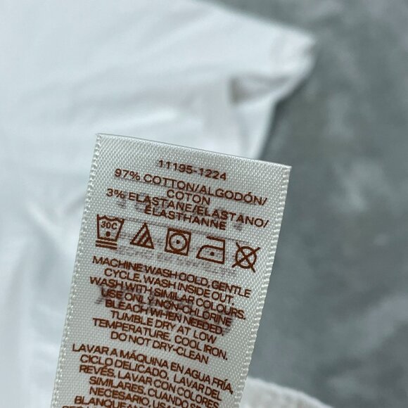 Scotch & Soda White Textured Crew Neck T-Shirt XL Cotton Modern Fit a0512 - Picture 7 of 9